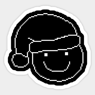 Pixel Christmas Happy Smile Sticker